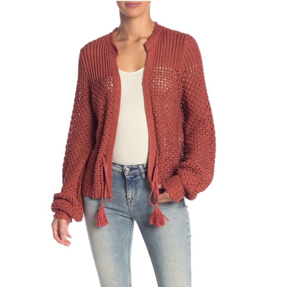 360 Sweater Aveline Open Front Knit Cardigan - Picture 7 of 8